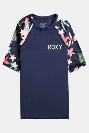 Discount Roxy Girls Printed Short Sleeve Rashguard