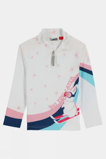New Spyder Kids Bitsy Reflect Half Zip Tee