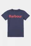 New Barbour Kids Essentials Logo Tee