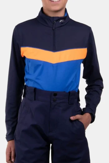New Kjus Kids Gian Midlayer Half-Zip Fleece