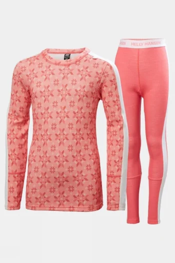 Clearance Helly Hansen Kids Graphic Lifa Merino Baselayer Set