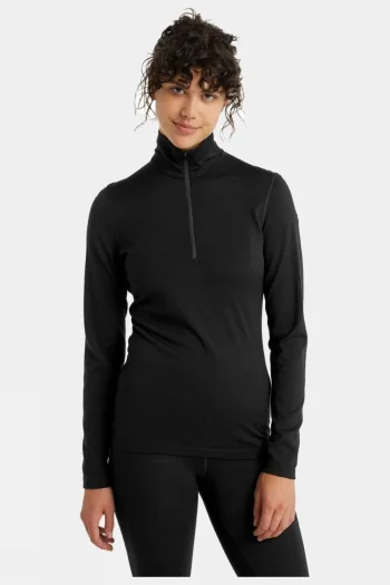 Best Icebreaker Womens 200 Oasis Long Sleeves Half Zip Thermal Top