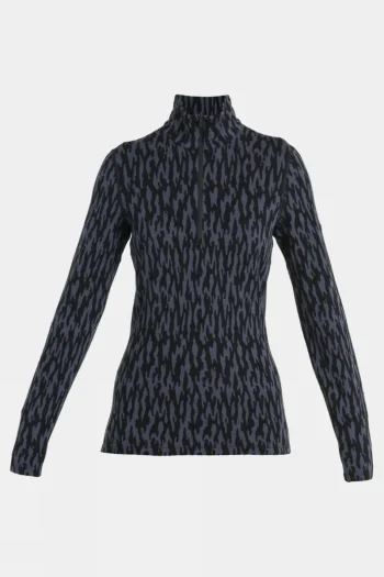 New Icebreaker Womens 260 Vertex Long Sleeve Half Zip - Glacial Camo