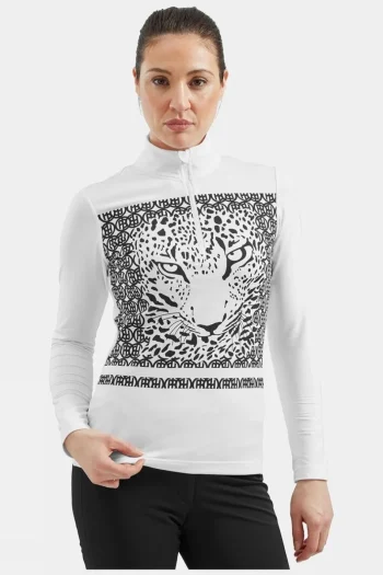 New Poivre Blanc Womens Aleksandria Leopard Layer Fleece