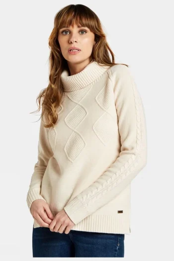 Best Dubarry Womens Belleek Chunky Roll Neck Sweater