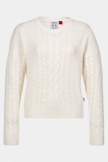 Outlet Musto Womens Cable Knit Crew Neck Jumper