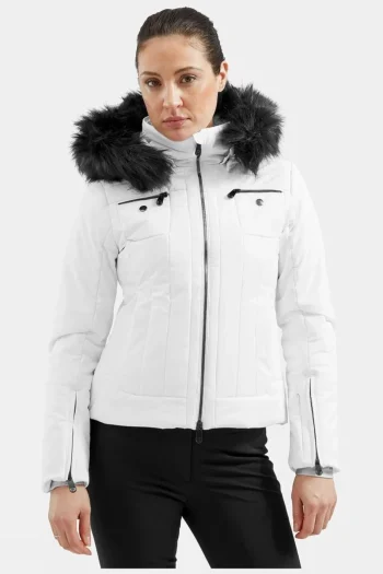Fashion Poivre Blanc Womens Chloe Stretch Ski Jacket