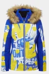 Sale Henri Duvillard Womens Ecandies Faux Fur Ski Jacket
