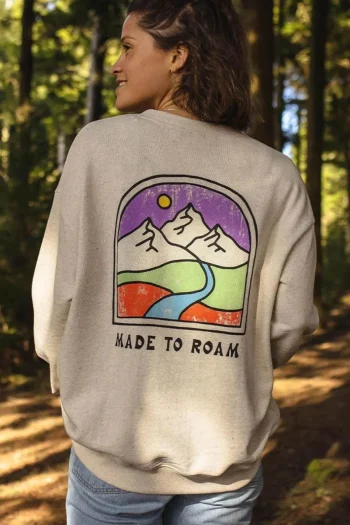 Clearance Passenger Womens Friday Collective Recycled Cotton Oversized Sweatshirt