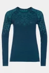 Hot Odlo Womens Kinship Performance Wool Warm Long Sleeve Baselayer Top