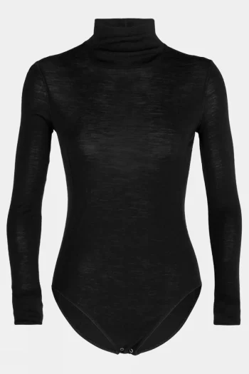 Best Icebreaker Womens Merino Queens Long Sleeve High Neck Bodysuit