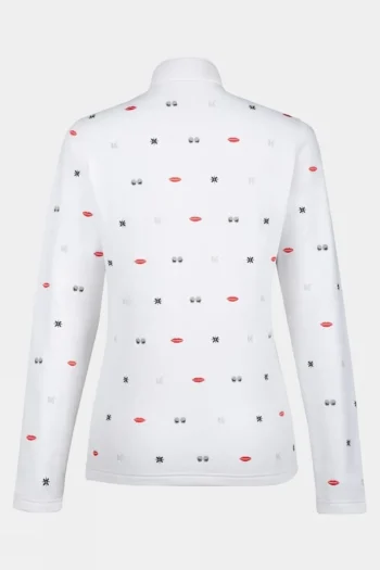 Discount Henri Duvillard Womens Morgane Quarter Zip Fleece Top