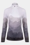 New Kjus Womens Motion Print Half-Zip Top