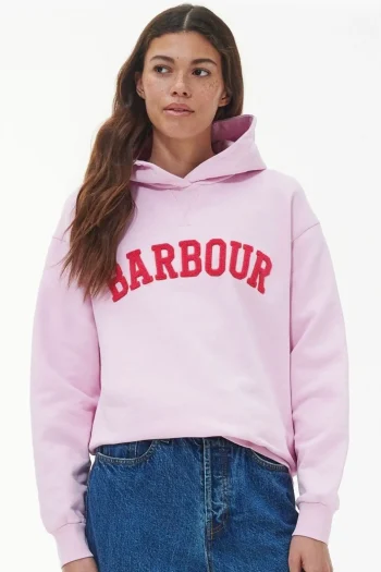 Hot Barbour Womens Northumberland Patch Hoodie