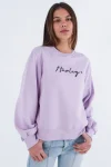Outlet Hurley Womens Oceancare O&O Script Crew Sweatshirt