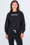 Hot Hurley Womens Oceancare O&O Script Crew Sweatshirt