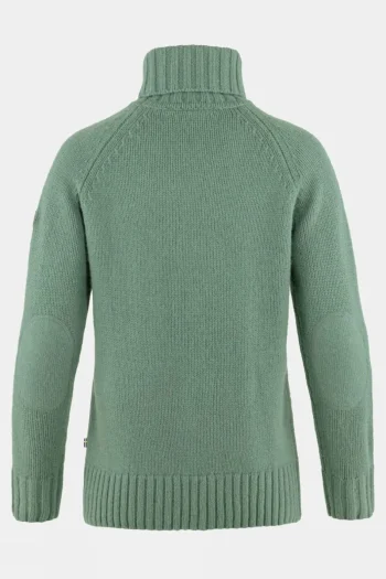 Outlet Fjallraven Womens Ovik Cable Knit Roller Neck Jumper