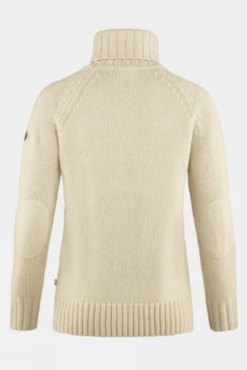 Online Fjallraven Womens Ovik Cable Knit Roller Neck Jumper