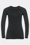 New Odlo Womens Performance Warm Eco Long Sleeve Crew Neck