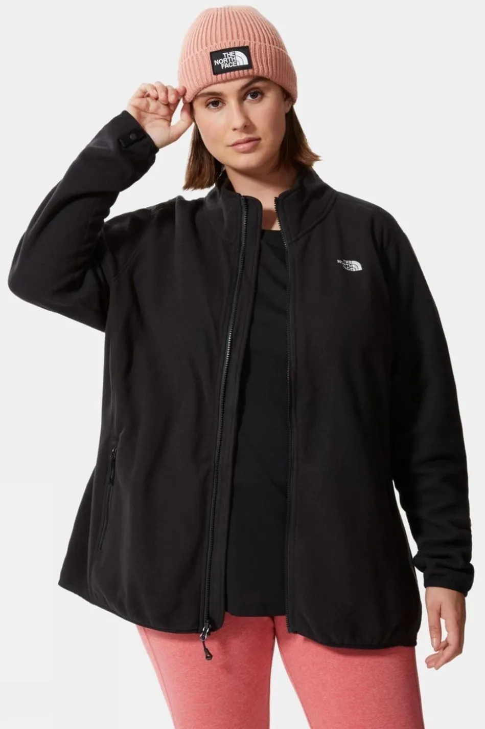womens-plus-size-100-glacier-f-HLHSOjNo-5.webp Best The North Face Womens Plus Size 100 Glacier Full-Zip Fleece Jacket