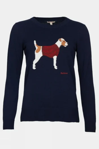 Clearance Barbour Womens Saddle Knitted Jumper