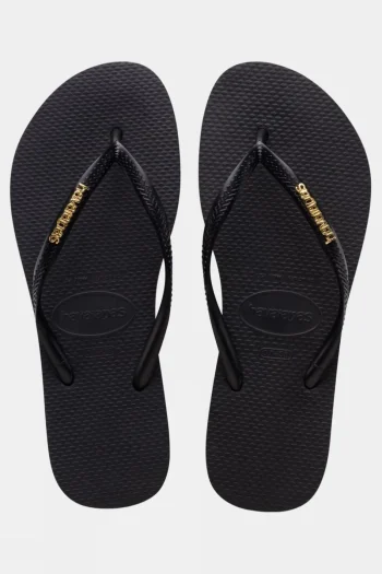 Sale Havaianas Womens Slim Logo Metallic Flip Flops