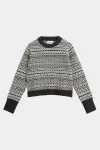 Sale Brora Womens Wool & Cashmere Folk Fair Isle Jumper